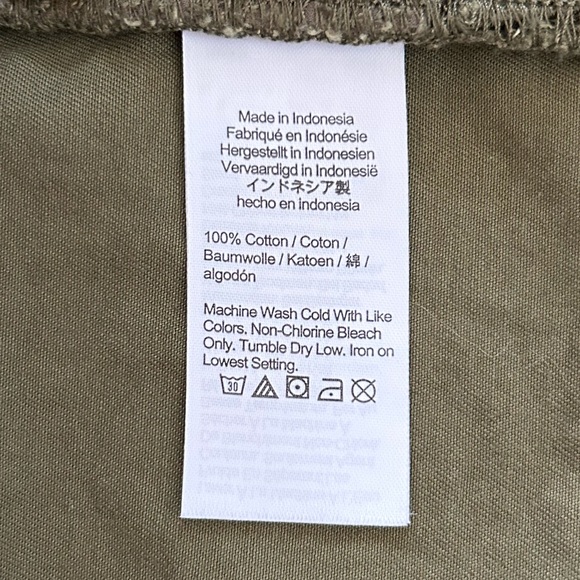 Madewell | Women’s Olive Green Button Front Single Breast Pocket Shirtdress Sz S - Picture 15 of 16